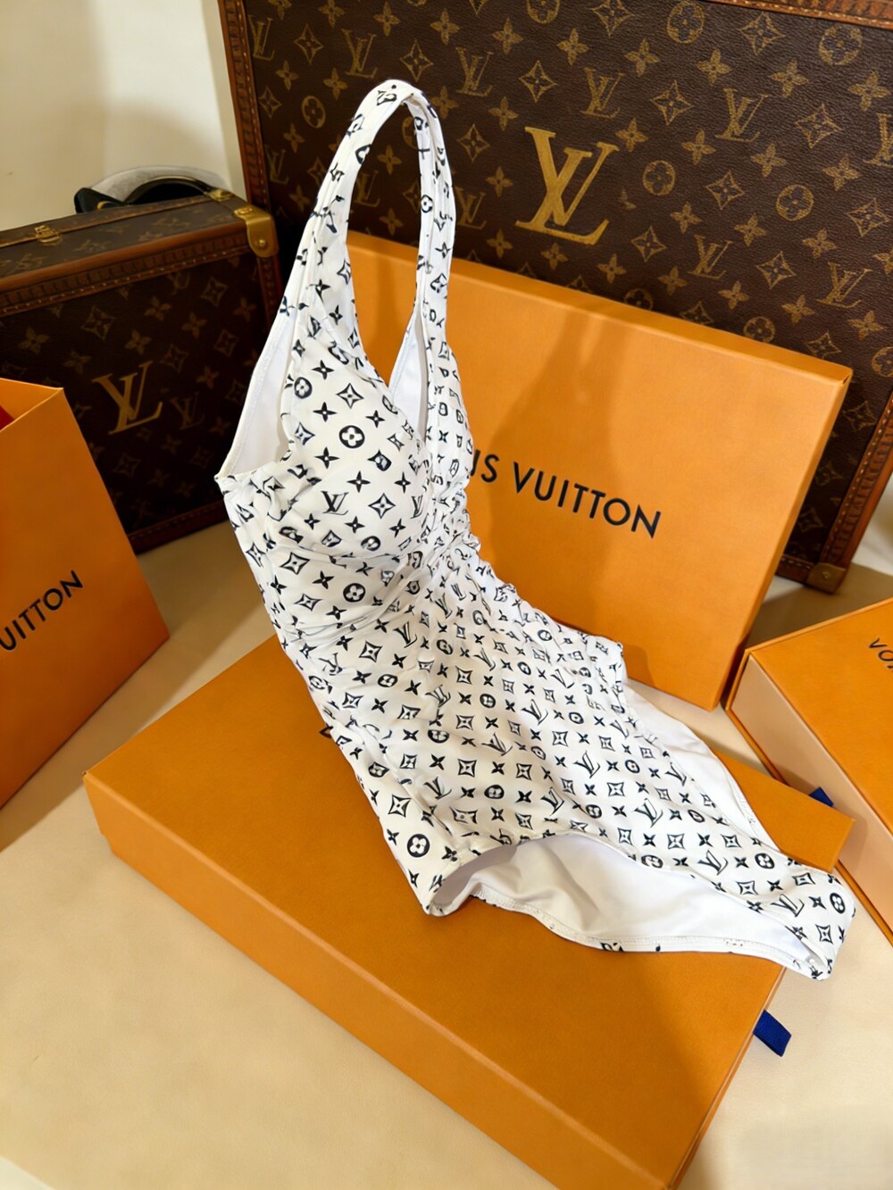 Louis Vuitton Monogram Cross Front Swimsuit - Picture 6 of 6